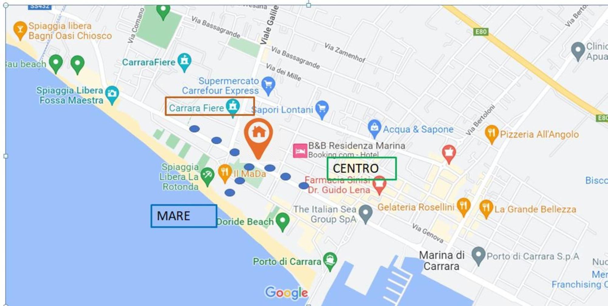Appartamento Stella Marina A Due Passi Dal Mare E Dal Centro Marina Di Carrara Buitenkant foto